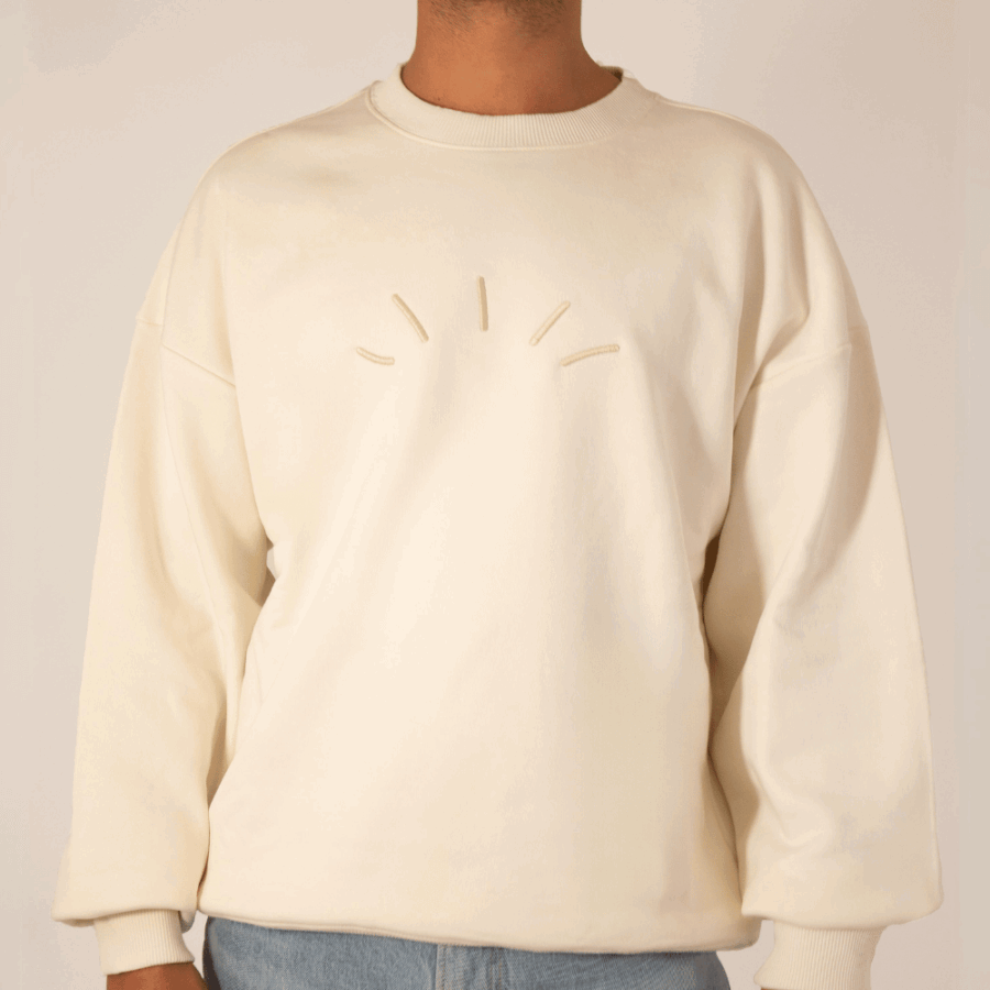 Sudadera Crema